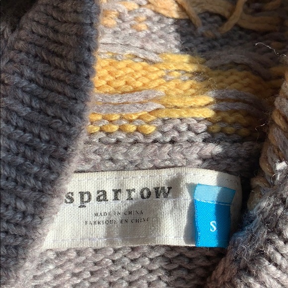 Sparrow Knit Zippered Jacket Size Small - Picture 4 of 5